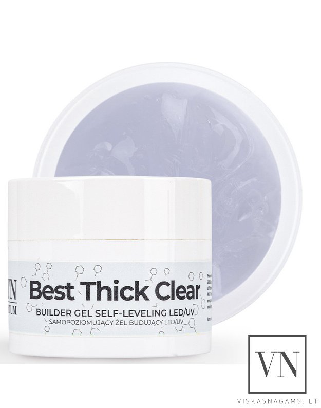 NTN BEST THICK CLEAR GEL trifazis UV/LED gelis, 50g