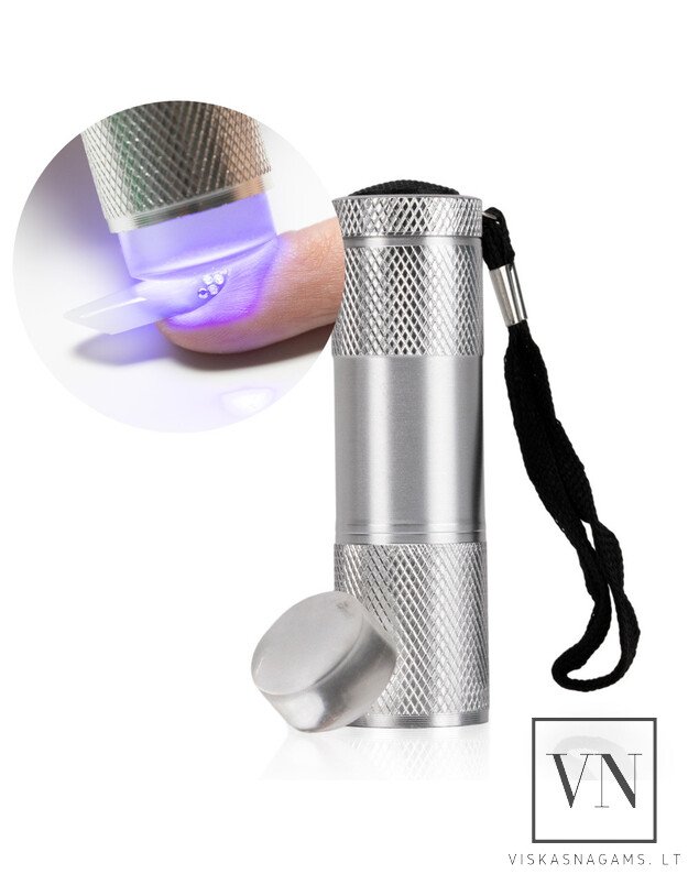 MINI nagų lempa LED/UV su štampuokliu, 9W