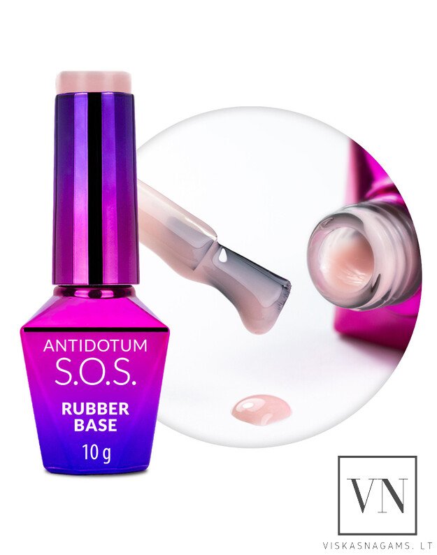 S.O.S. ANTIDOTUM RUBBER BASE CREME DE NUDE kaučiukinė bazė, 10g