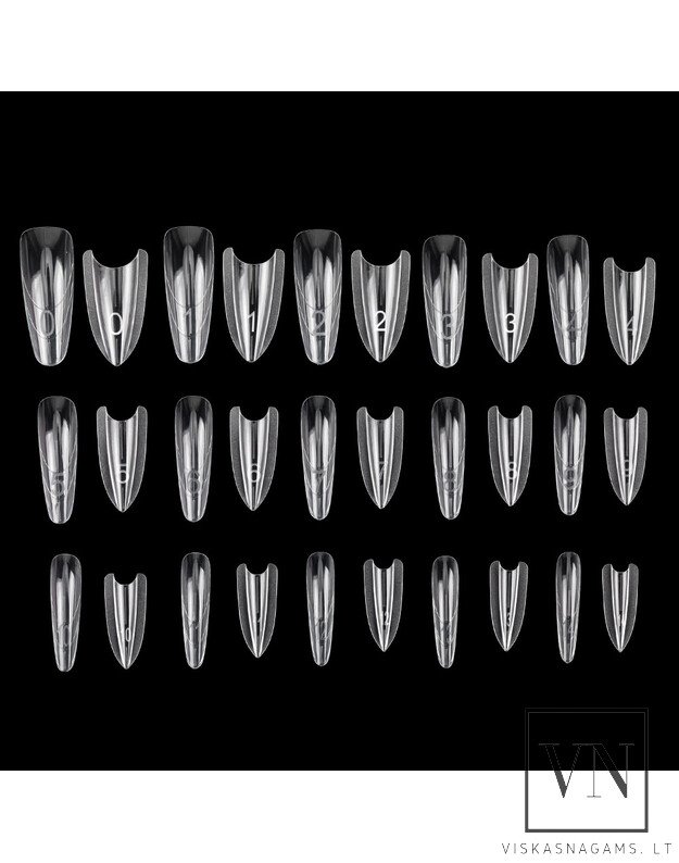 Dvigubos viršutinės polygelio formos OVAL W557, 240vnt.	 3