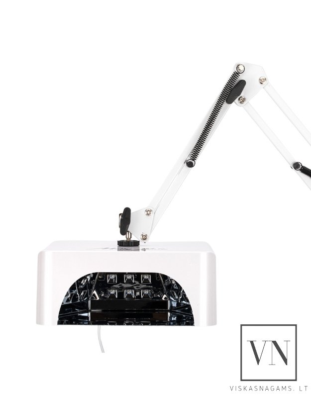 Nagų lempa LED/UV MOLLY V10 su veidrodiniu dugnu ir stovu pedikiūrui, 36W 3