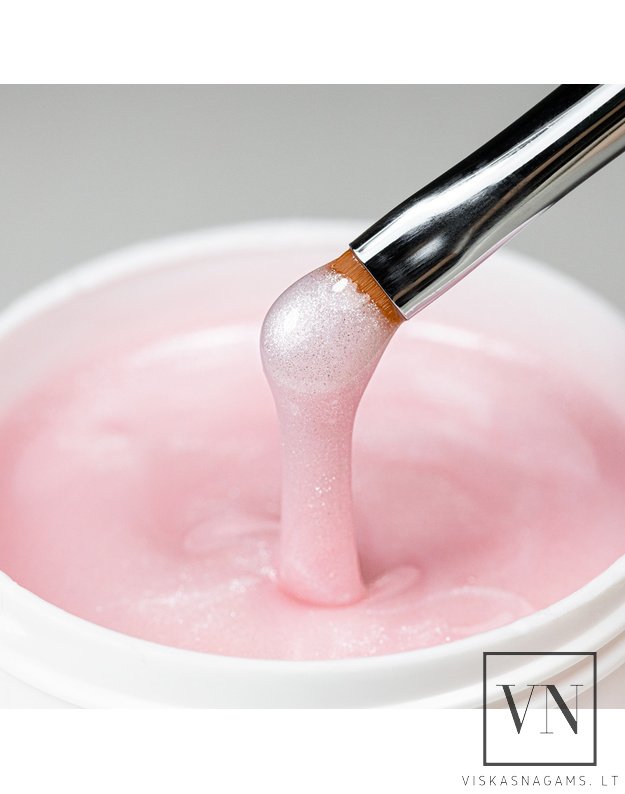 ALLELAC TIXO HARD SPARKLE LIGHT PINK kietasis tiksotropinis gelis, 45g 1