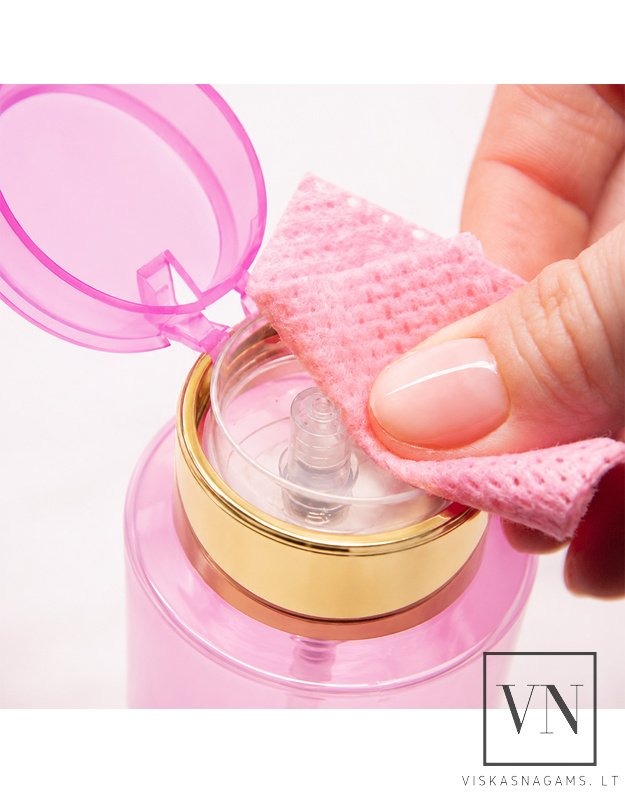 ALLELAC PINK dozatorius skysčiams su pompa – 200 ml, buteliukas