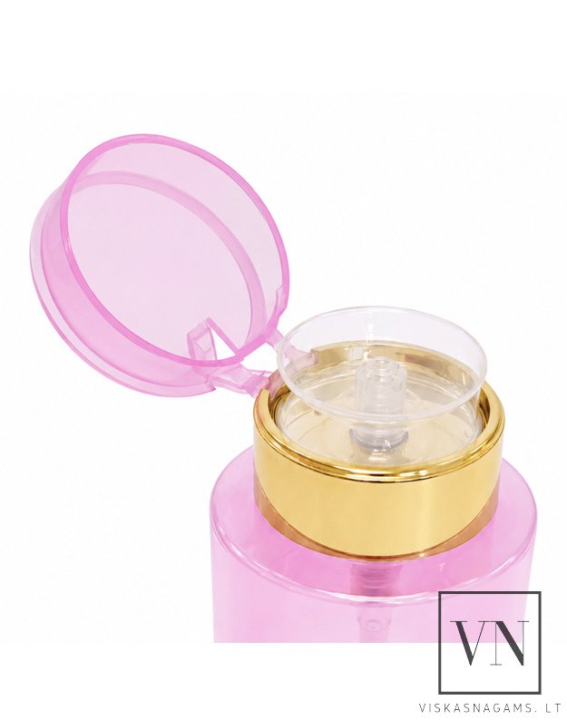 ALLELAC PINK dozatorius skysčiams su pompa – 200 ml, buteliukas