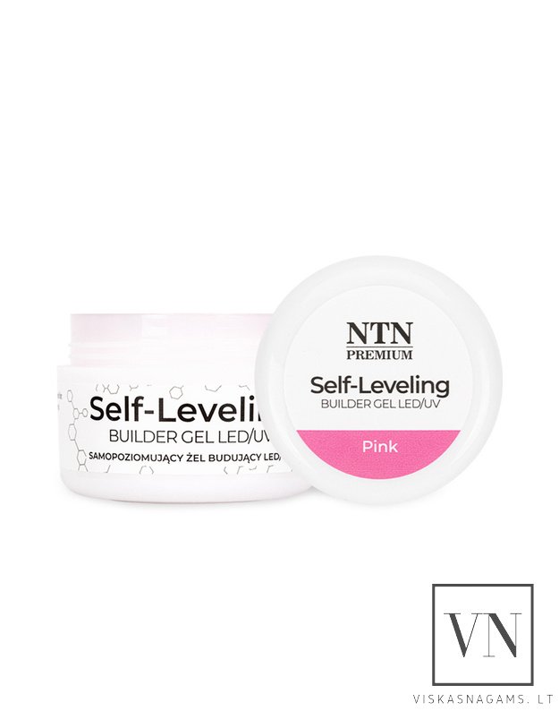 Gelis nagams savaime išsilyginantis NTN PREMIUM PINK, 30g