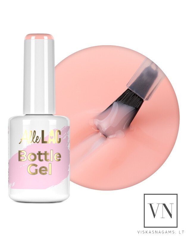 ALLELAC BOTTLE GEL gelis buteliuke, PEACHY  PINK
