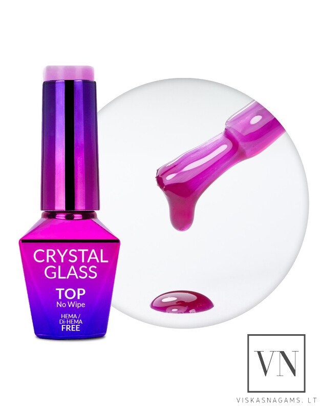 MOLLY LAC CRYSTAL GLASS PURPLE vitražinis viršutinis sluoksnis, 10g