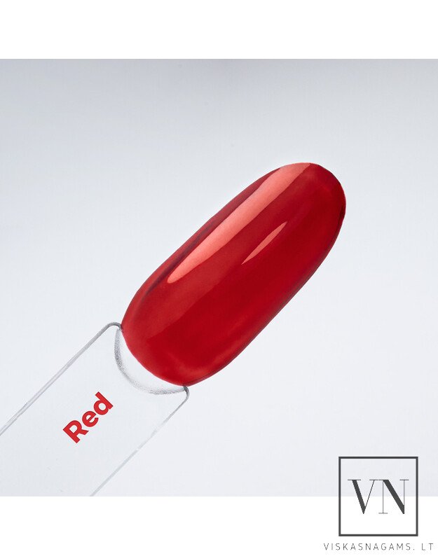 MOLLY LAC CRYSTAL GLASS RED vitražinis viršutinis sluoksnis, 10g