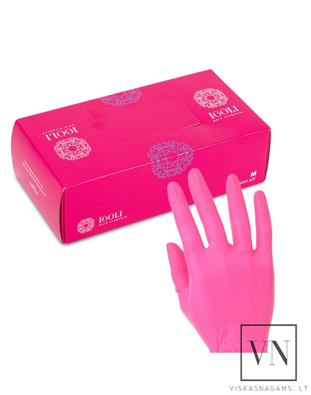 Vienkartinės nitrilinės pirštinės IGOLI, M, 100vnt.