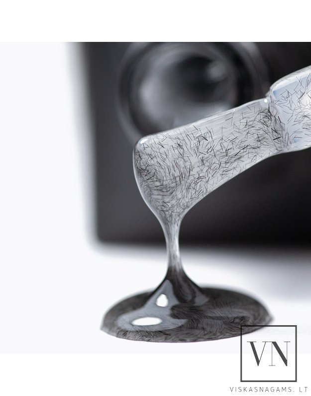 MOLLY TOP COTTON MATT SWEATER BLACK matinis viršutinis sluoksnis su spalvotomis dalelėmis, 10g