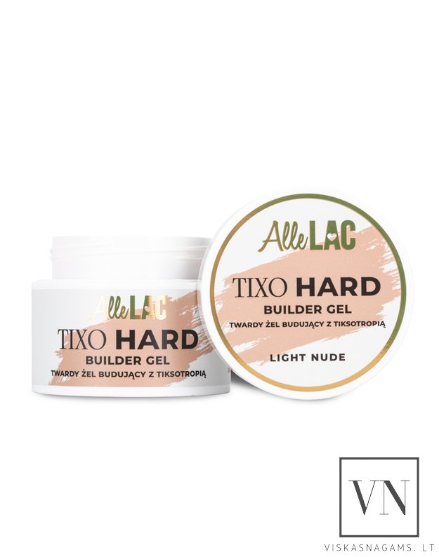 ALLELAC TIXO HARD LIGHT NUDE kietasis tiksotropinis gelis, 45g 4