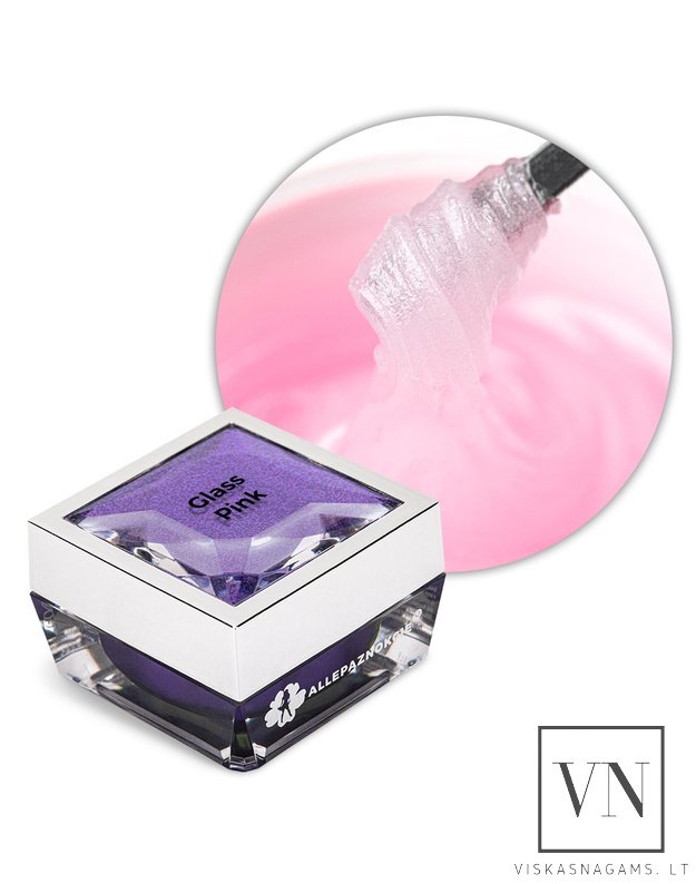 POLYGEL CLEAR GLASS PINK poligelis, 30g