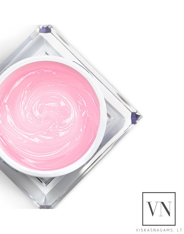 POLYGEL CLEAR GLASS PINK poligelis, 30g 3