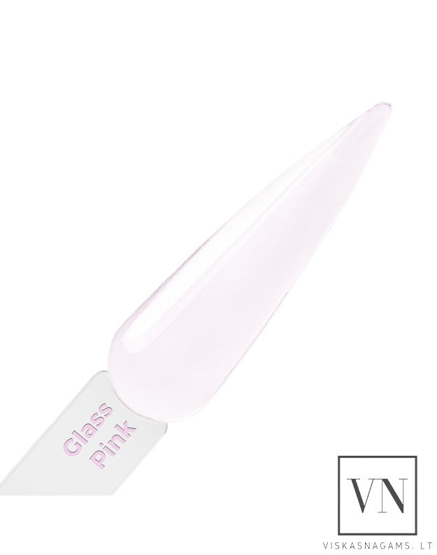 POLYGEL CLEAR GLASS PINK poligelis, 30g 2
