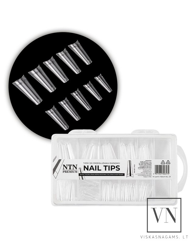 NTN PREMIUM CLEAR tipsai, 100vnt. 2