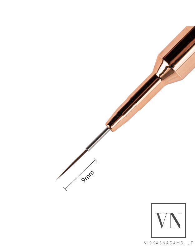 Dvipusis gelio ir dailės teptukas nagams, 7/9mm
