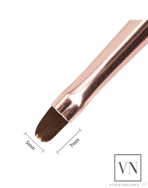 Dvipusis gelio ir dailės teptukas nagams, 7/9mm