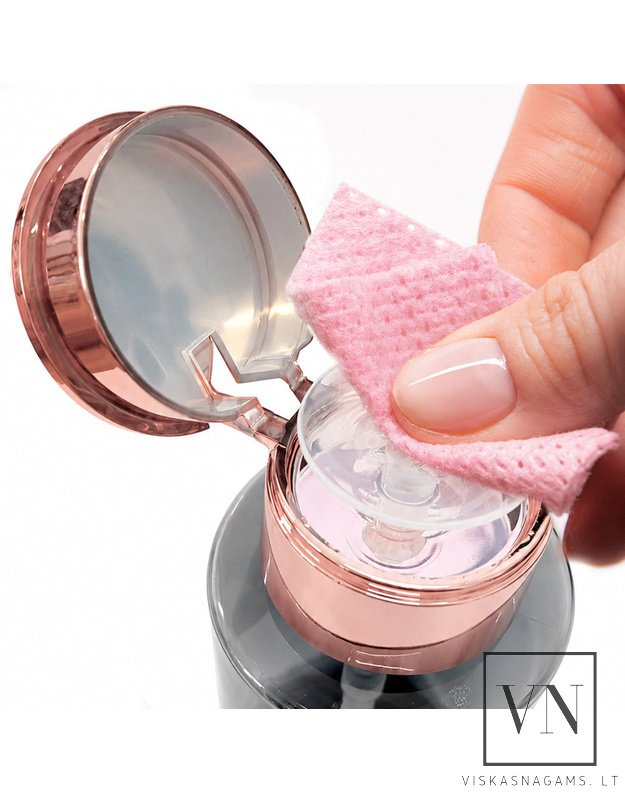 MOLLY NAILS BLACK dozatorius skysčiams su pompa – 200 ml, buteliukas