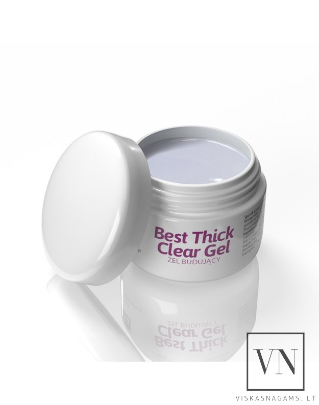 NTN BEST THICK CLEAR GEL trifazis UV/LED gelis, 5g