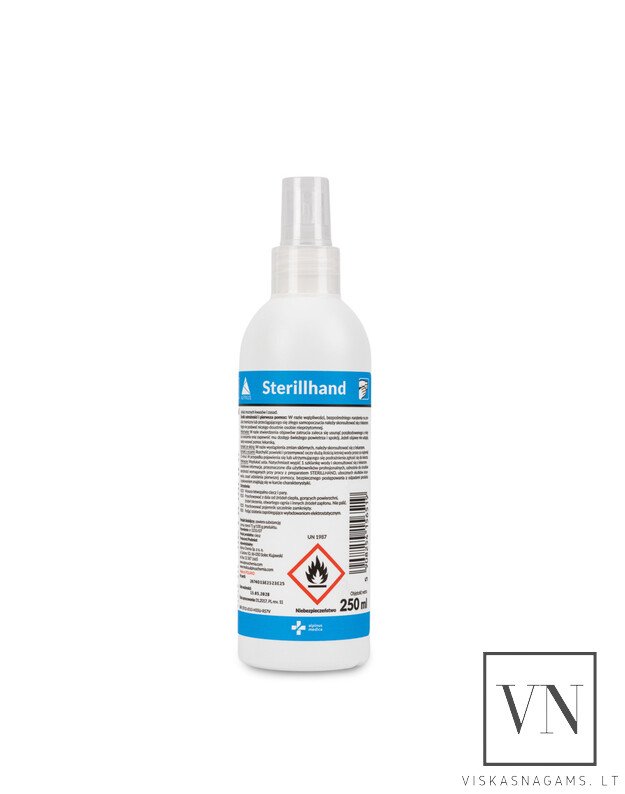 STERILLHAND rankų ir odos dezinfekavimo priemonė, 250ml