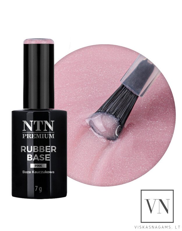 NTN PREMIUM RUBBER BASE PINK elastinga kaučiukinė bazė, 7g