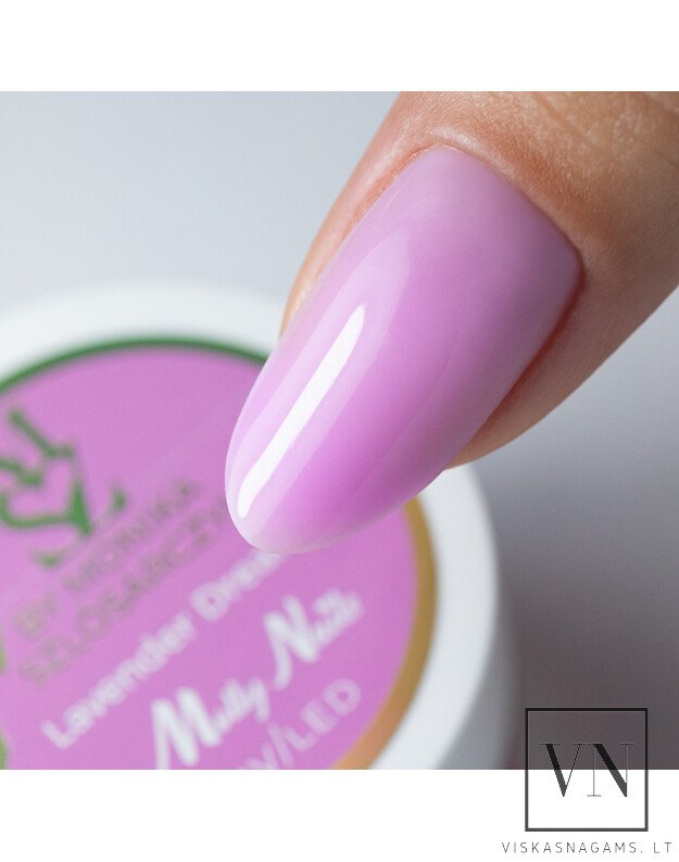 MOLLY NAILS BY MONIKA LAVENDER DREAM savaime išsilyginantis gelis, 15g 2