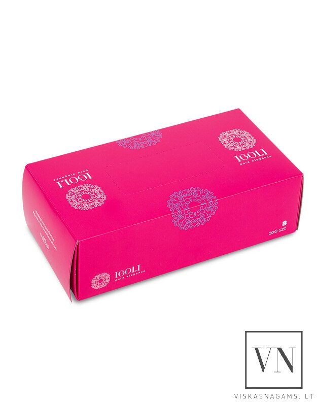 Vienkartinės nitrilinės pirštinės IGOLI S, 100vnt. 1