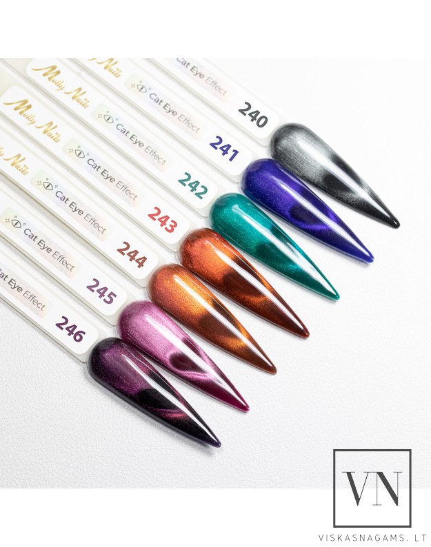 MOLLY NAILS CAT EYE magnetinis gelinis lakas, Nr.243 2