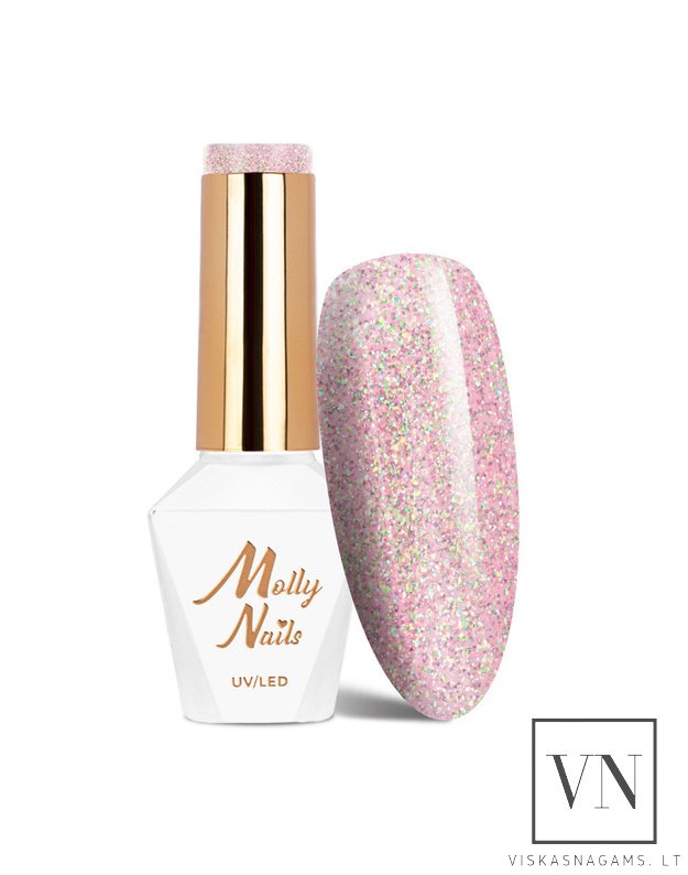 MOLLY NAILS šviesą atspindintis gelinis lakas, Nr.680
