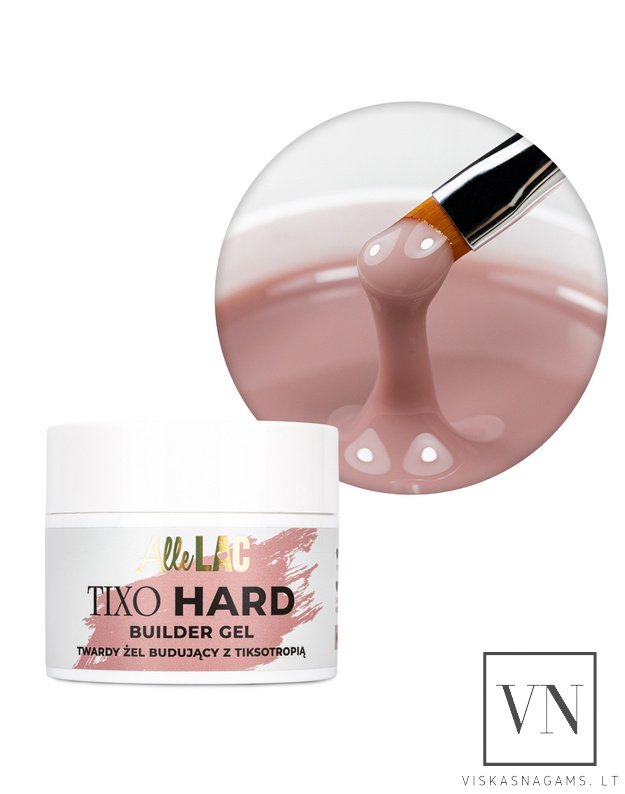 ALLELAC TIXO HARD NATURAL NUDE kietasis tiksotropinis gelis, 45g
