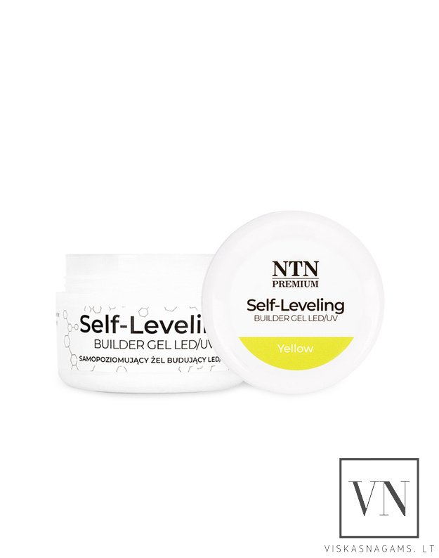 Gelis nagams savaime išsilyginantis NTN PREMIUM YELLOW, 30g