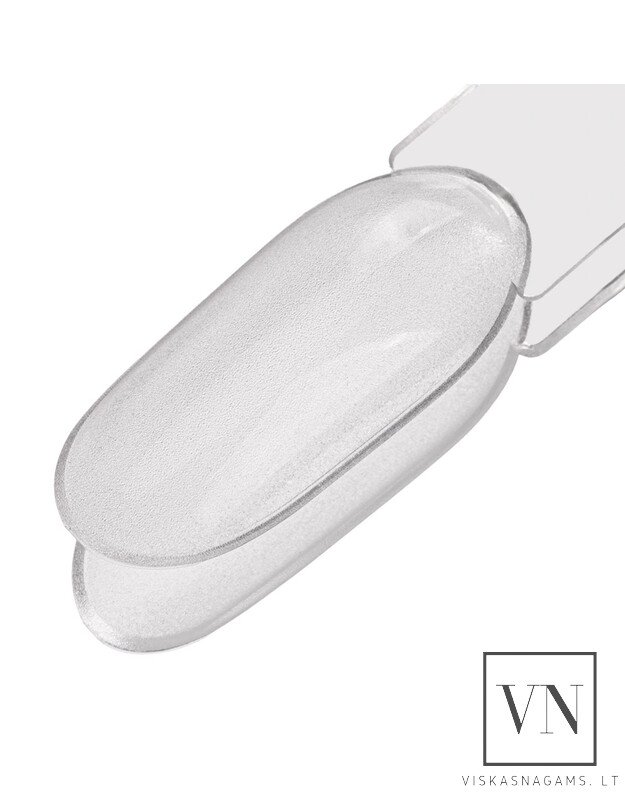 MOLLY ovalo formos skaidri tipsų vėduoklė, 50vnt. (12cm)