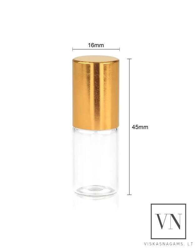 Stiklinis buteliukas su aplikatoriumi, 3ml