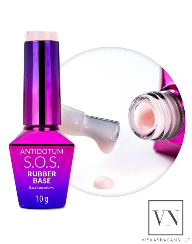 S.O.S. ANTIDOTUM RUBBER BASE POWDER PINK kaučiukinė bazė, 10g