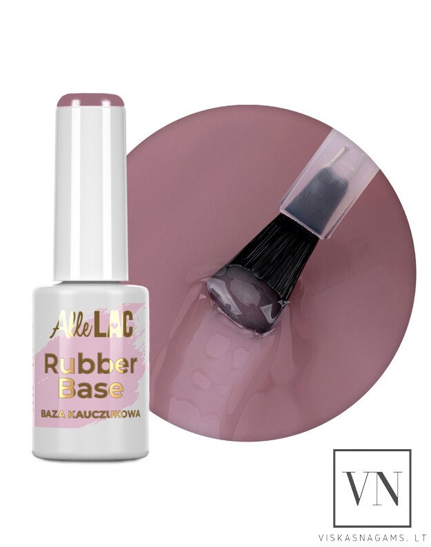 ALLELAC RUBBER BASE COZY BLUSH elastinga kaučiukinė bazė Nr.13, 7g