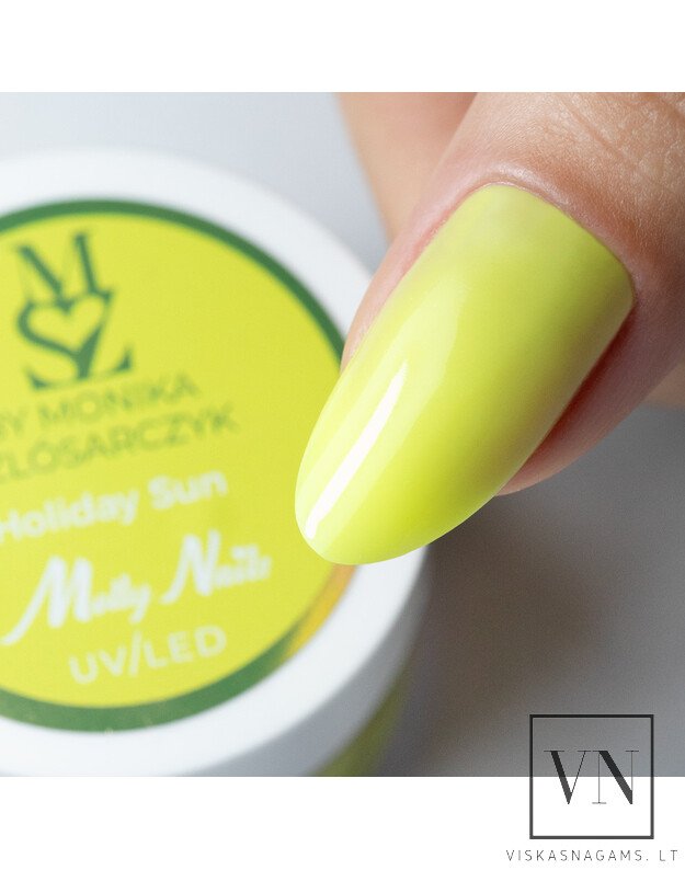 MOLLY NAILS BY MONIKA HOLIDAY SUN savaime išsilyginantis gelis, 15g 1