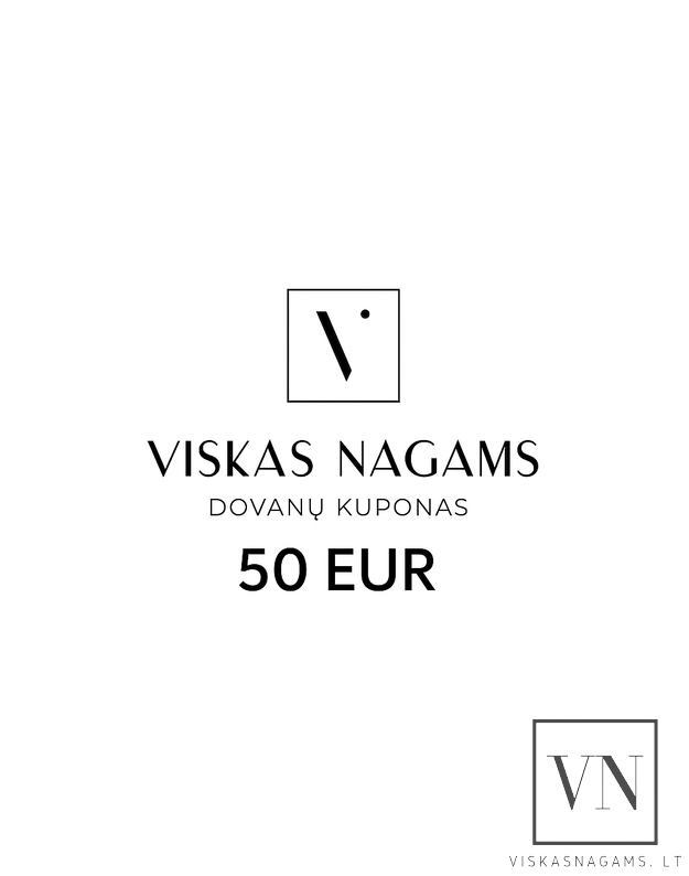 Popierinis dovanų kuponas 50€