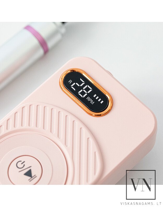 Įkraunama nagų freza PINK 111, 50W 4