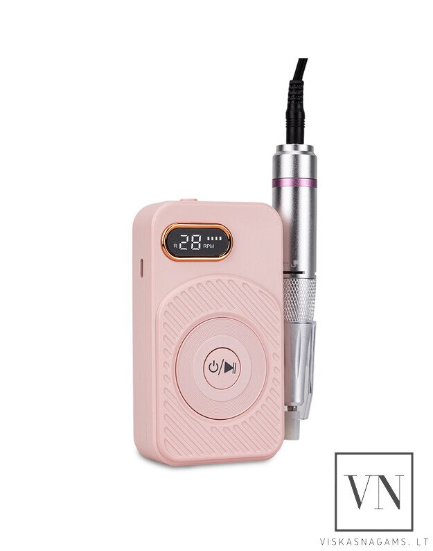 Įkraunama nagų freza PINK 111, 50W 1