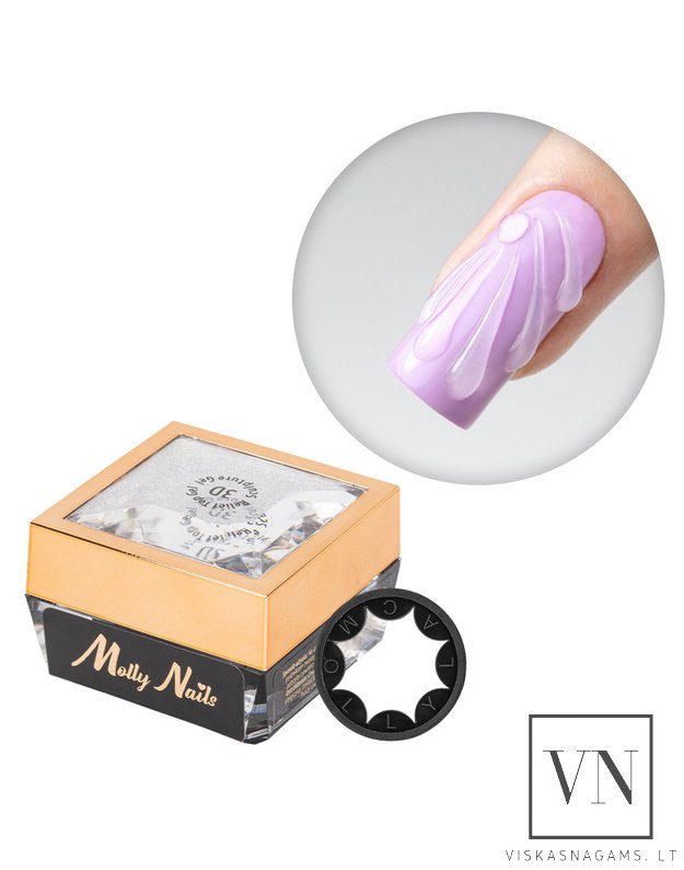 3D RELIEF TOP GEL viršutinis sluoksnis, gelis iškiliems dizainams, 5g