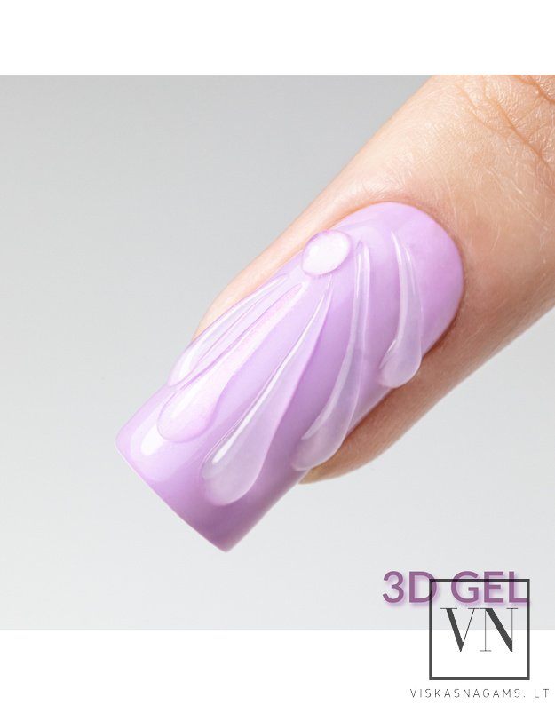 3D RELIEF TOP GEL viršutinis sluoksnis, gelis iškiliems dizainams, 5g 5