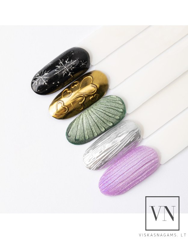 3D RELIEF TOP GEL viršutinis sluoksnis, gelis iškiliems dizainams, 5g 6