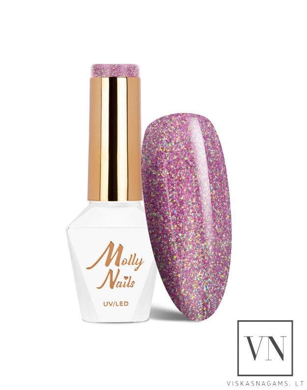 MOLLY NAILS šviesą atspindintis gelinis lakas, Nr.681