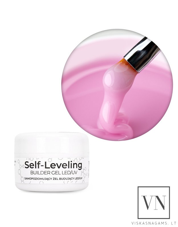 Gelis nagams savaime išsilyginantis NTN PREMIUM SOFT PINK, 15g