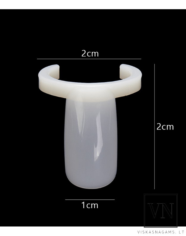 Pavyzdiniai tipsai lako buteliukams CLEAR, 50vnt. 2