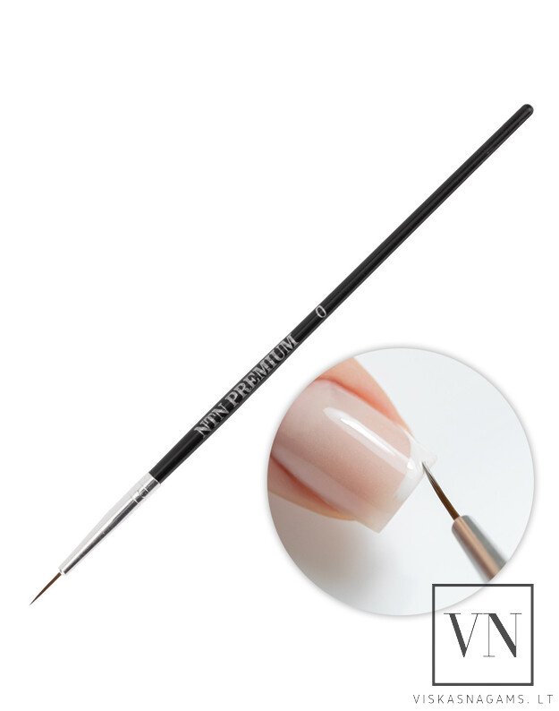 DOVANA -  NTN PREMIUM teptukas nagų dailei, Nr.0 (10mm) DOVANA -  NTN PREMIUM teptukas nagų dailei, Nr.0 (10mm)