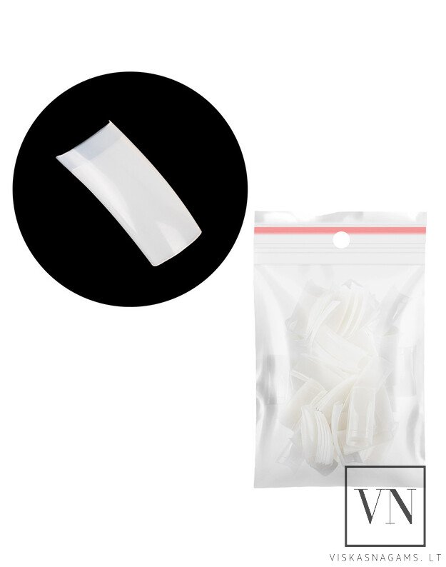 DOVANA - WHITE SQUARE tipsai, 100vnt. 3 DOVANA - WHITE SQUARE tipsai, 100vnt. 3