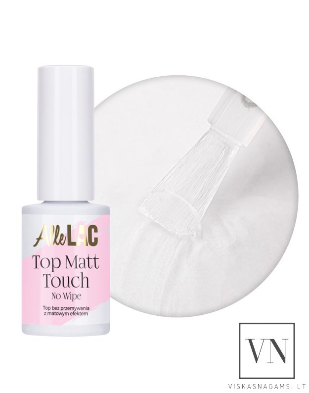 ALLELAC TOP MATT TOUCH matinis viršutinis gelinio lako sluoksnis, 5g