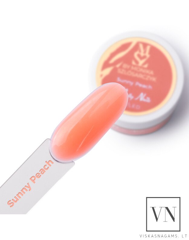 MOLLY NAILS BY MONIKA SUNNY PEACH savaime išsilyginantis gelis, 15g 2