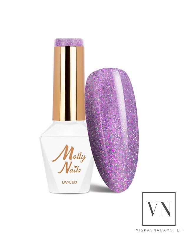 MOLLY NAILS šviesą atspindintis gelinis lakas, Nr.682